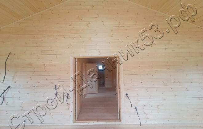 4 Каркасно-щитовой дом Д-40, 13х11м, 126 М², Московская область, Истринский район, село Рождествено. (12)